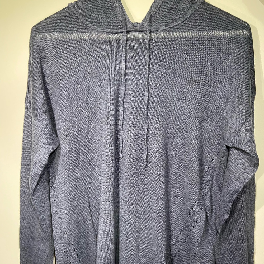 NEW Tahari Light Sheer Hooded Top